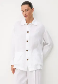 MAX&Co. camasa de in culoarea alb, cu guler clasic, relaxed, 2516111035200 imagine