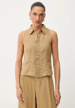 MAX&Co. camasa de in culoarea verde, cu guler clasic, regular, 2516161025200 imagine