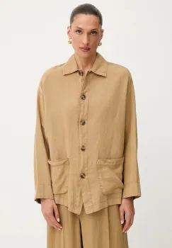 MAX&Co. camasa de in culoarea verde, cu guler clasic, relaxed, 2516111035200 imagine