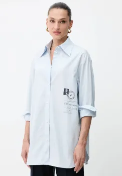MAX&Co. camasa din bumbac cu guler clasic, relaxed, 2528116021200 imagine