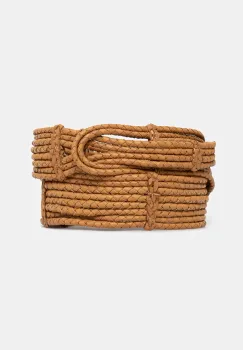 MAX&Co. curea de piele femei, culoarea maro, 2516501087200 imagine