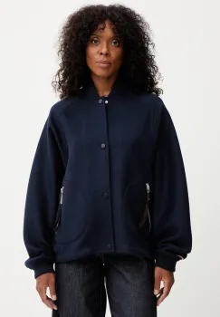 MAX&Co. geaca de lana culoarea bleumarin, de tranzitie, oversize, 2526086013200 imagine