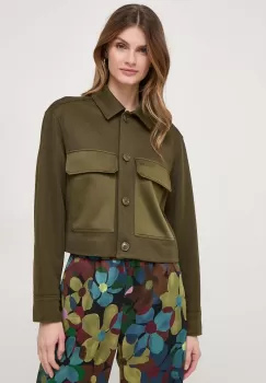 MAX&Co. geaca femei, culoarea verde, de tranzitie imagine