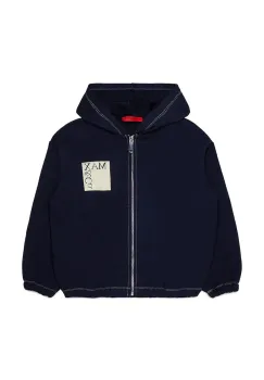 Max&Co. hanorac cu fermoar si gluga pentru copii din bumbac MAXS18F SWEAT-SHIRT imagine
