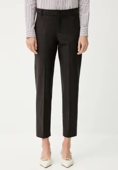 MAX&Co. pantaloni culoarea maro, lat, high waist, 2526136032200 imagine