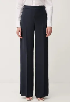 MAX&Co. pantaloni culoarea negru, drept, high waist, 2418131034200 imagine