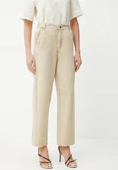 MAX&Co. pantaloni de bumbac high waist, 2516131013200 imagine