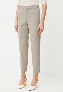MAX&Co. pantaloni din lana culoarea bej, fason tigareta, medium waist, 2516131073200 imagine