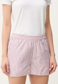 MAX&Co. pantaloni scurti femei, culoarea roz, cu imprimeu, high waist, 2516141014200 imagine