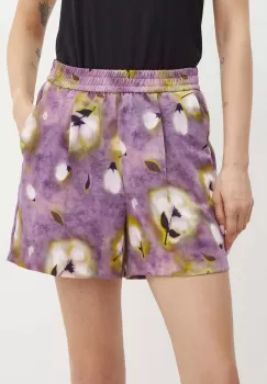 MAX&Co. pantaloni scurti femei, culoarea violet, modelator, high waist, 2426146021200 imagine