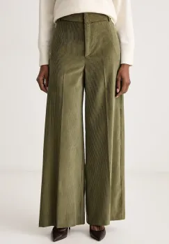 Max&Co.  pantaloni wide leg pentru femei cu bumbac CANE imagine