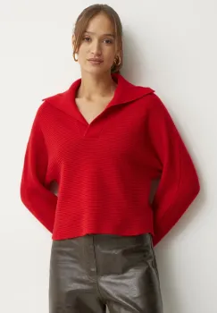 MAX&Co. pulover de lana femei, culoarea rosu, 2516361021200 imagine