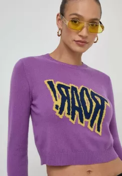 MAX&Co. pulover de lana femei, culoarea violet, light imagine