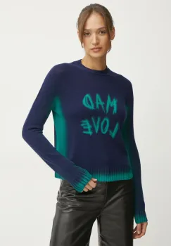 MAX&Co. pulover din amestec de lana femei, culoarea albastru marin, light, 2518361021200 imagine