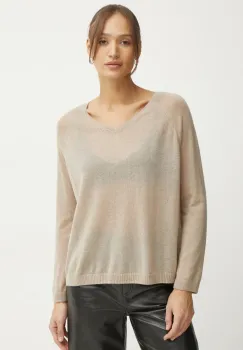 MAX&Co. pulover din amestec de lana femei, culoarea bej, light, 2516361091200 imagine