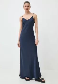 MAX&Co. rochie culoarea bleumarin, maxi, evazati, 2416221093200 2416220000000 imagine