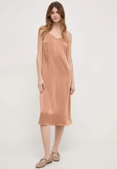 MAX&Co. rochie culoarea maro, mini, drept imagine