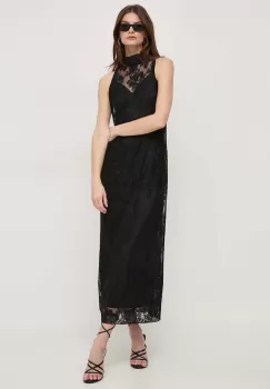 MAX&Co. rochie culoarea negru, maxi, drept imagine