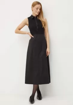 MAX&Co. rochie culoarea negru, midi, evazati, 2426626011200 imagine