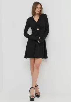 MAX&Co. rochie culoarea negru, mini, drept imagine