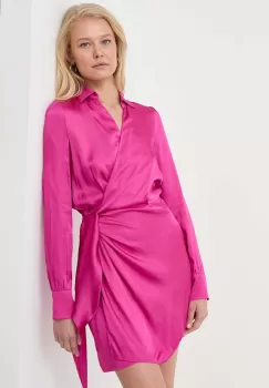 MAX&Co. rochie culoarea roz, mini, evazati imagine