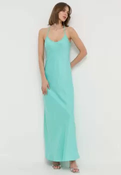 MAX&Co. rochie culoarea turcoaz, maxi, mulata imagine
