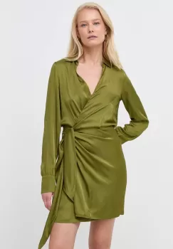 MAX&Co. rochie culoarea verde, mini, evazati imagine