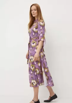 MAX&Co. rochie culoarea violet, midi, evazati, 2426226111200 imagine