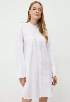 MAX&Co. rochie din bumbac culoarea alb, mini, oversize, 2426226031200 imagine