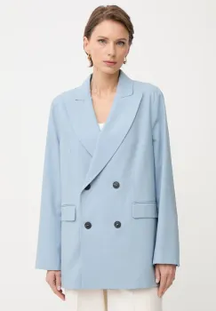 Max&Co. sacou cu doua randuri de nasturi pentru femei cu amestec de lana MCOEGIZIO imagine