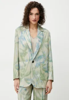 MAX&Co. sacou culoarea bej, un singur rand de nasturi, cu imprimeu, 2516041043200 imagine