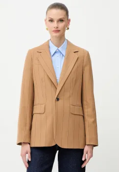 MAX&Co. sacou culoarea maro, un singur rand de nasturi, cu model, 2526046033200 imagine