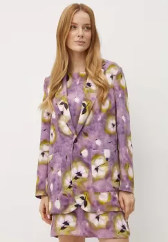 MAX&Co. sacou culoarea violet, un singur rand de nasturi, modelator, 2426046031200 imagine