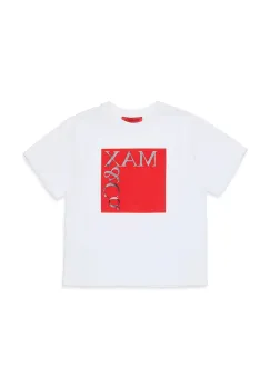 MAX&Co. tricou de bumbac pentru copii MAXT1F T-SHIRT culoarea alb, MX0005 imagine