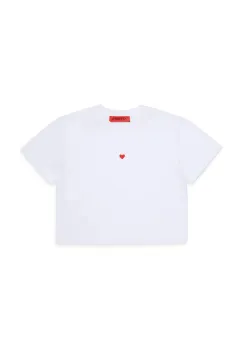 MAX&Co. tricou de bumbac pentru copii MAXT22F T-SHIRT culoarea alb, MX0198 imagine