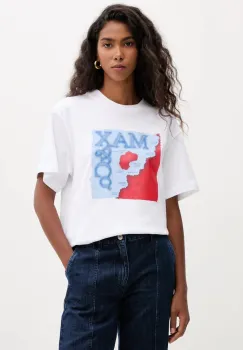 MAX&Co. tricou din bumbac culoarea alb, 2528976031200 imagine
