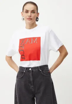 MAX&Co. tricou din bumbac femei, culoarea alb, 2428976024200 imagine