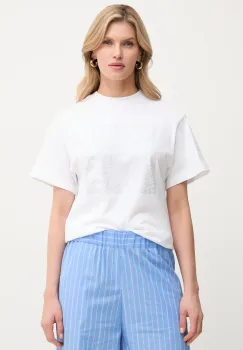 MAX&Co. tricou din bumbac femei, culoarea alb, 2516971024200 imagine