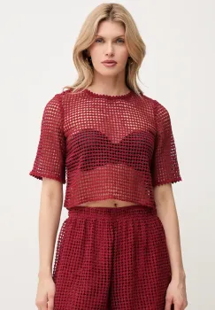 MAX&Co. tricou femei, culoarea bordo, 2516941064200 imagine