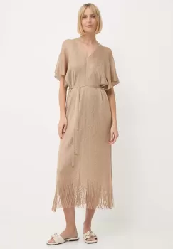 Max Mara Beachwear rochie de plaja culoarea bej, 2416691059600 imagine