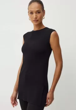 Max Mara Leisure bluza femei, culoarea negru, neted, 2426366027600 imagine
