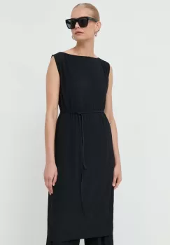 Max Mara Leisure bluza femei, culoarea negru, neted imagine