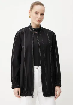 Max Mara Leisure geaca culoarea negru, de tranzitie, oversize, 2516911018600 imagine