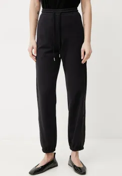 Max Mara Leisure pantaloni de trening femei, culoarea albastru marin, cu imprimeu, 2516781107600 imagine