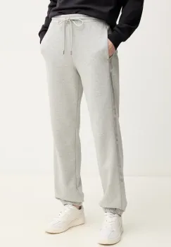 Max Mara Leisure pantaloni de trening femei, culoarea gri, cu imprimeu, 2516781107600 imagine