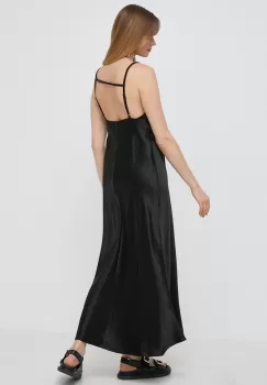 Max Mara Leisure rochie culoarea negru, maxi, evazati imagine