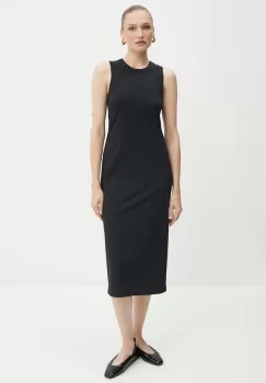 Max Mara Leisure rochie culoarea negru, midi, mulata, 2426626027600 imagine
