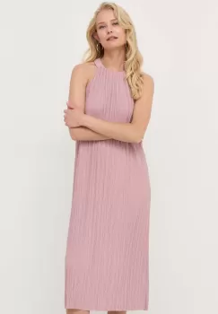 Max Mara Leisure rochie culoarea roz, mini, drept imagine