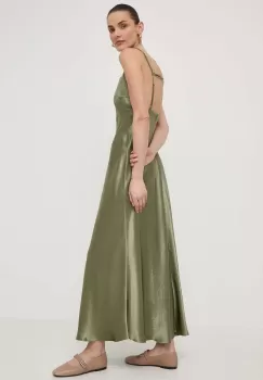 Max Mara Leisure rochie culoarea verde, maxi, evazati imagine