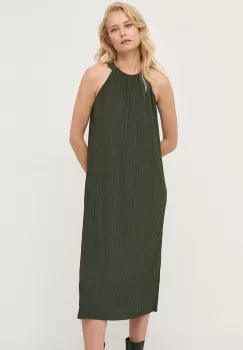 Max Mara Leisure rochie culoarea verde, mini, drept imagine